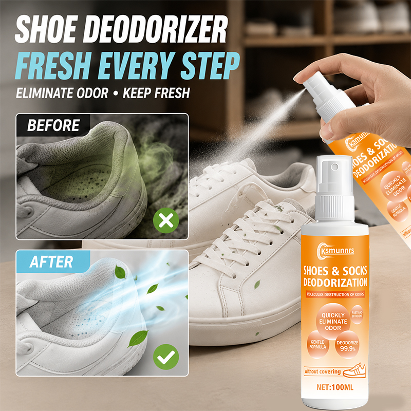 Sneaker Care Spray - Spray Desodorizante para Pés, Limpador Desodorizante