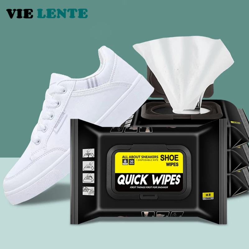 Shoe Cleaner - 12 pçs/30 pçs sapatos descartáveis toalhetes