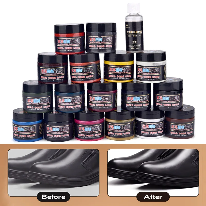 50g reparação de couro pintura - Leather Shoe Polish avaliação e preço