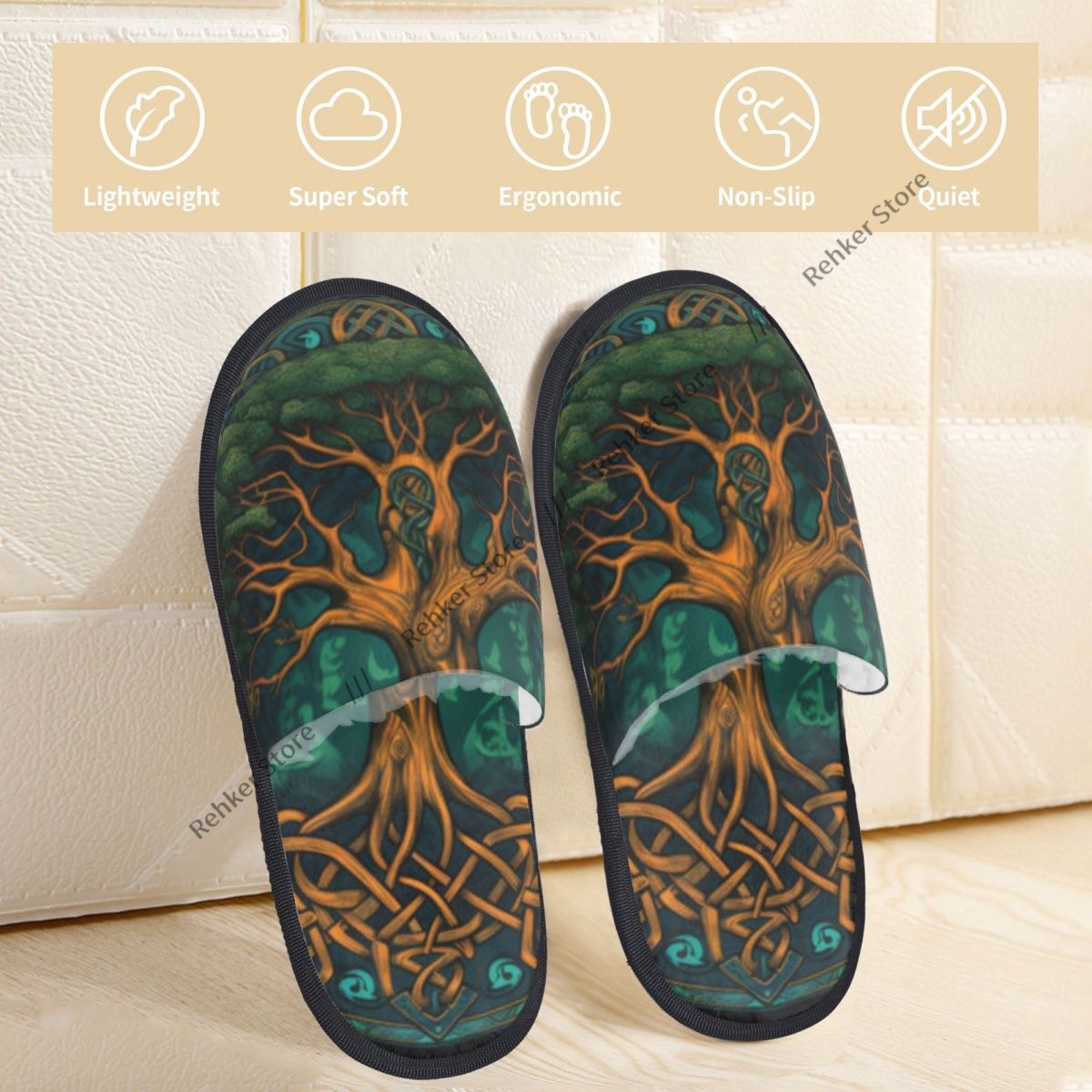Chinelos de interior com o sím - Shoe Tree avaliação e preço